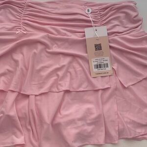 Tiger Mist Blush Ruched Skort